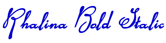 Rhalina Bold Italic шрифт